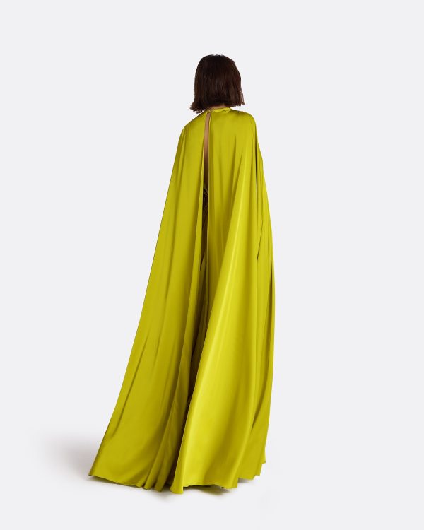 Bianca Chartreuse Long Dress - Image 2