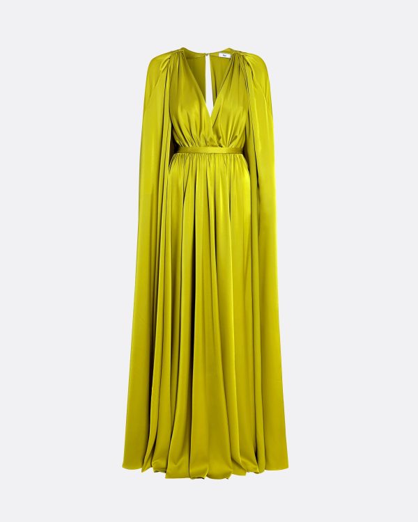 Bianca Chartreuse Long Dress - Image 5