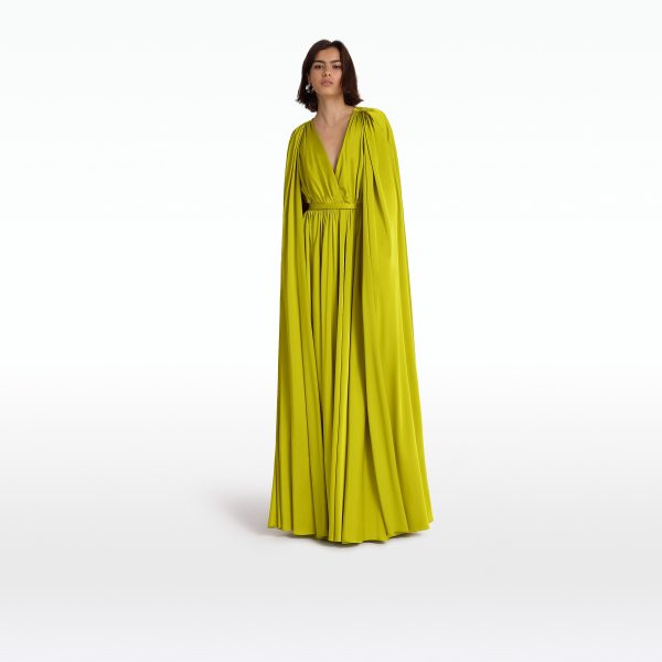 Bianca Chartreuse Long Dress - Image 6