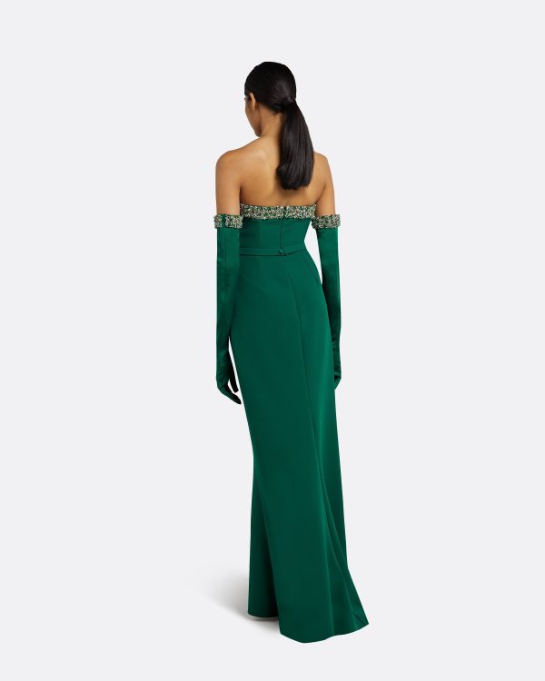 Donatella Botanic Long Dress With Antonia Gloves - Image 2