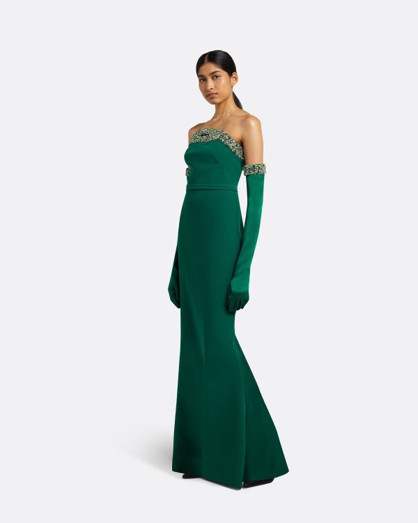 Donatella Botanic Long Dress With Antonia Gloves - Image 4
