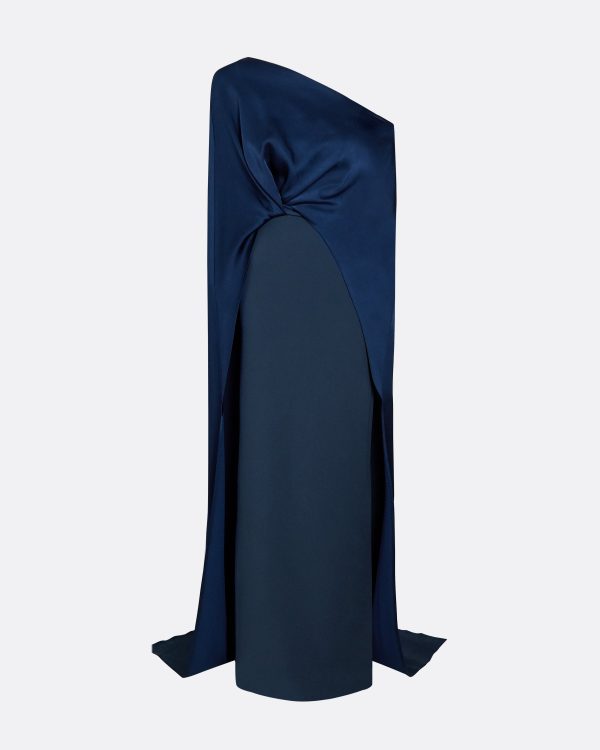 Cadenza Ink Blue Long Dress - Image 3