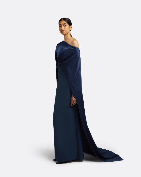 Cadenza Ink Blue Long Dress - Image 5