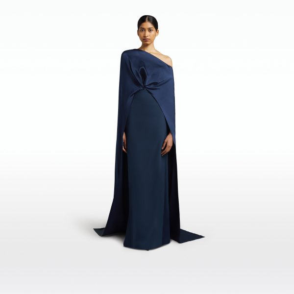 Cadenza Ink Blue Long Dress - Image 6