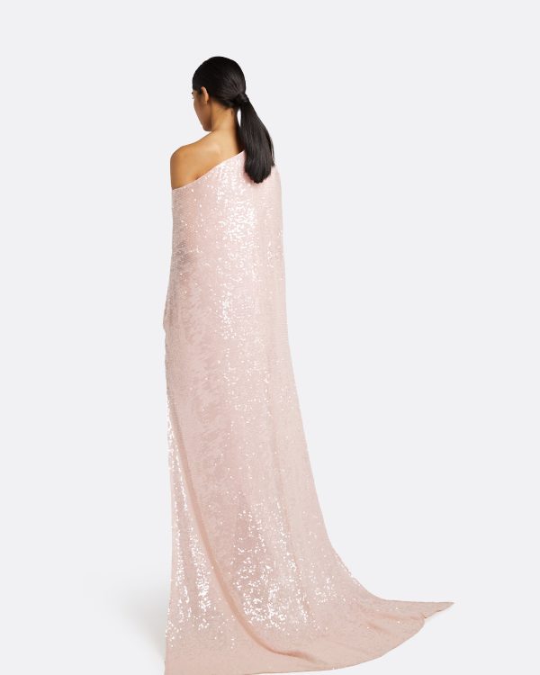 Cadenza Barely Pink Long Dress - Image 2