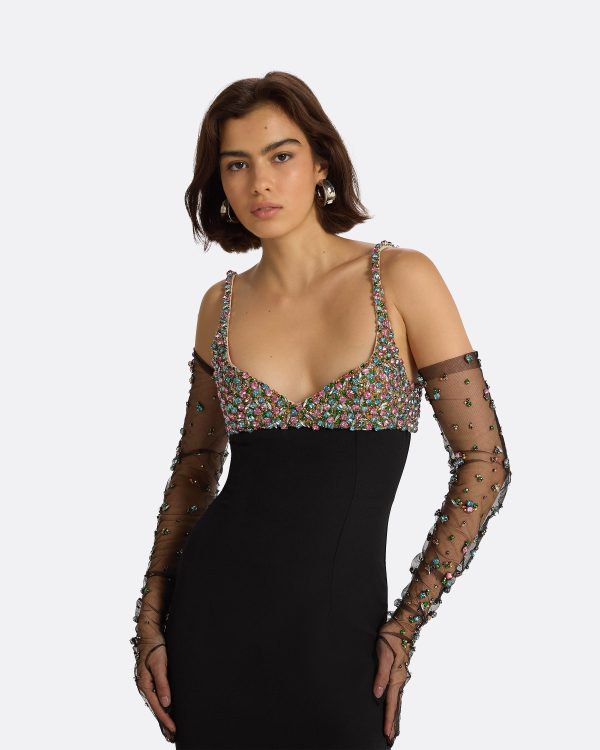Beatriz Black Long Dress - Image 6
