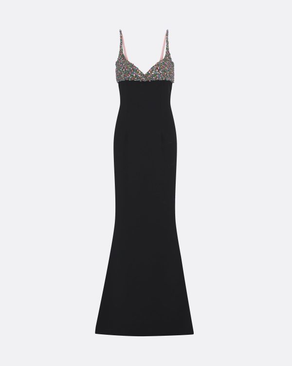 Beatriz Black Long Dress - Image 7