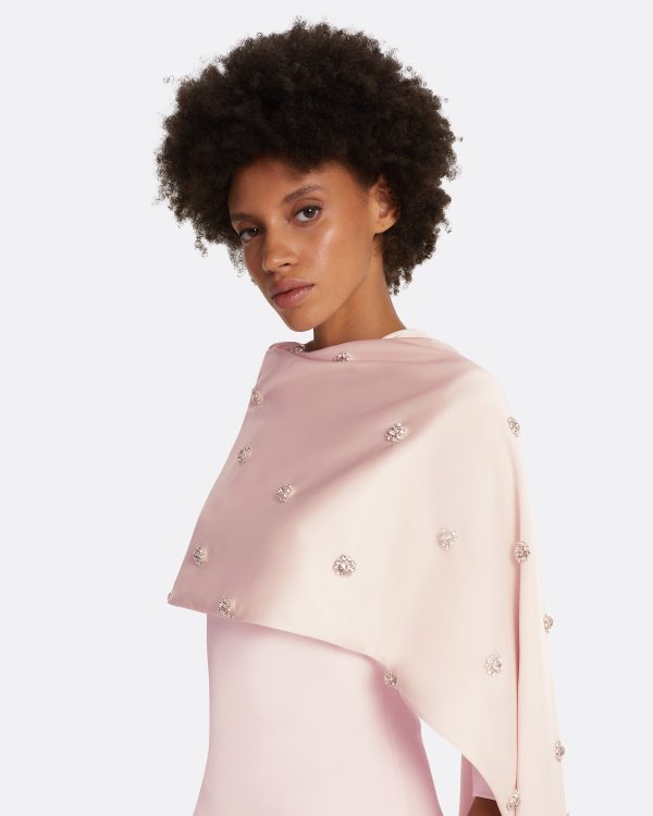 Cosette Barely Pink Long Dress - Image 3