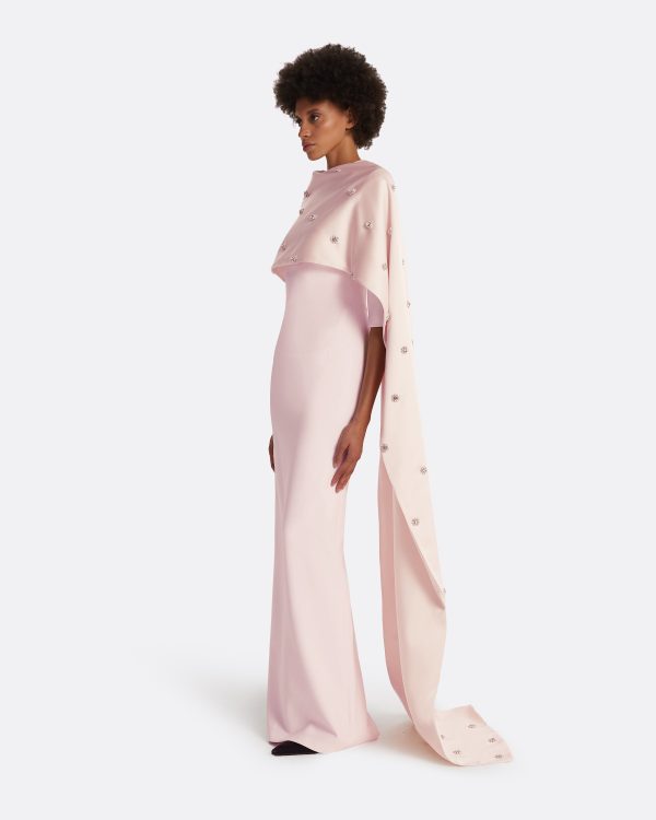 Cosette Barely Pink Long Dress - Image 4
