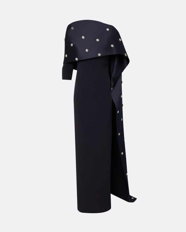 Cosette Midnight Navy Long Dress - Image 5