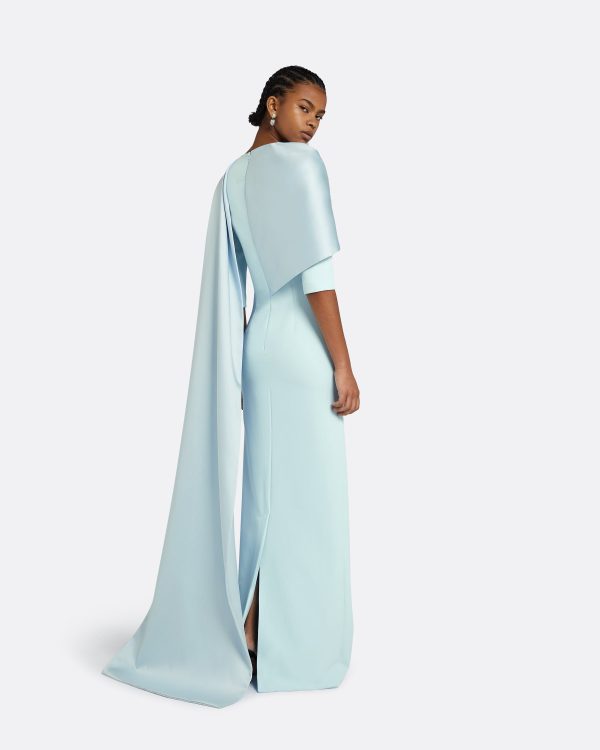 Cosette Baby Blue Long Dress - Image 2
