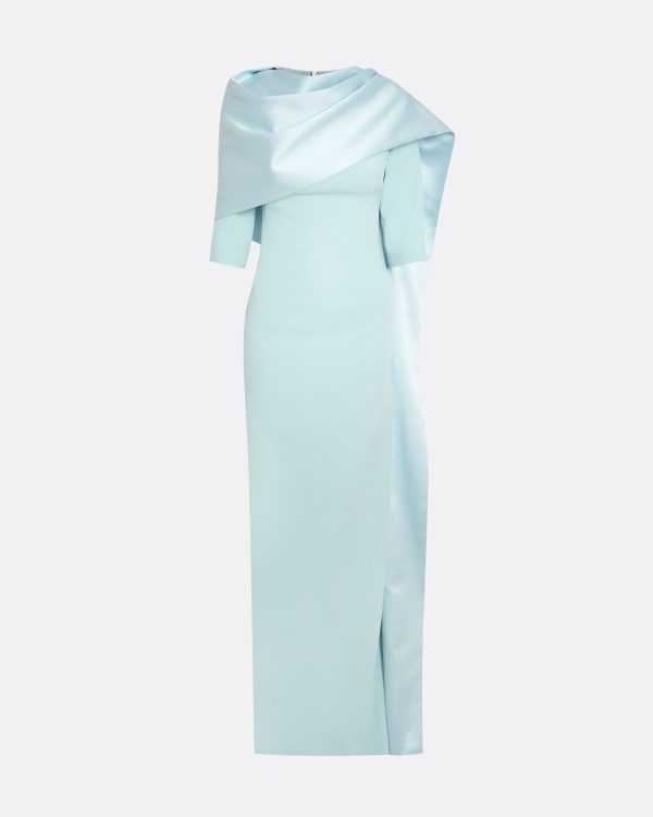 Cosette Baby Blue Long Dress - Image 3