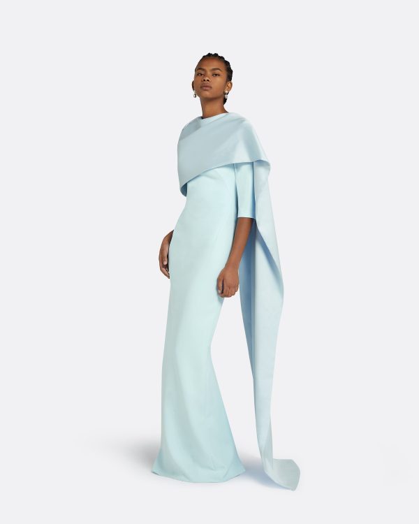 Cosette Baby Blue Long Dress - Image 5