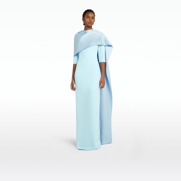 Cosette Baby Blue Long Dress - Image 6