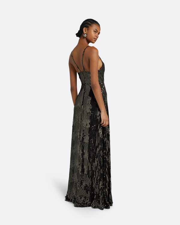 Sofia Black Long Dress - Image 2