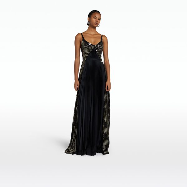 Sofia Black Long Dress - Image 6