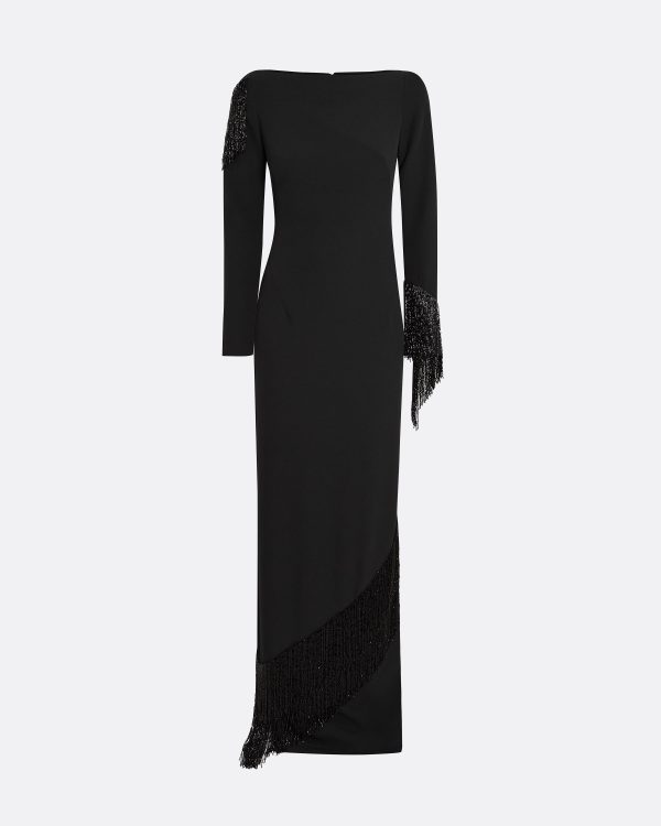 Costella Black Long Dress - Image 6