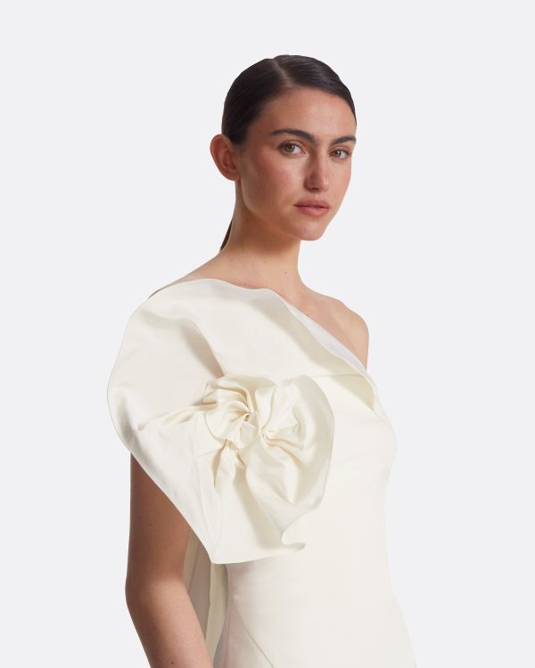 Briannie Ivory Long Dress - Image 3