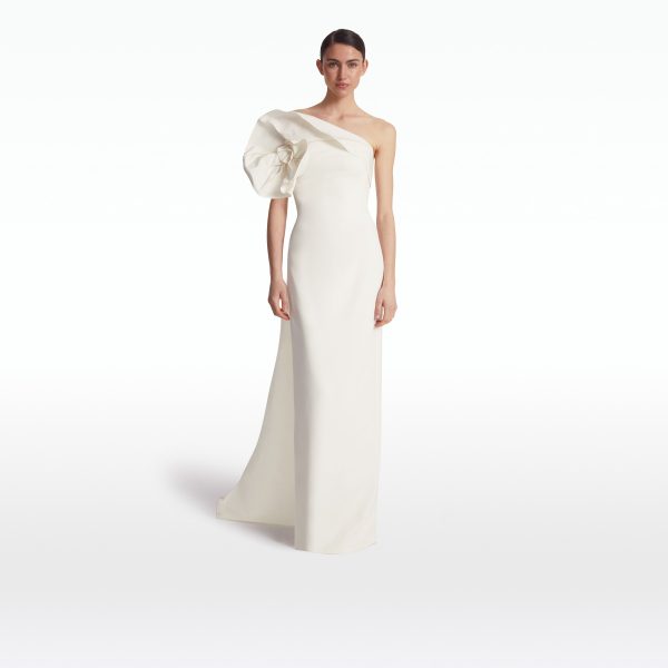 Briannie Ivory Long Dress - Image 6