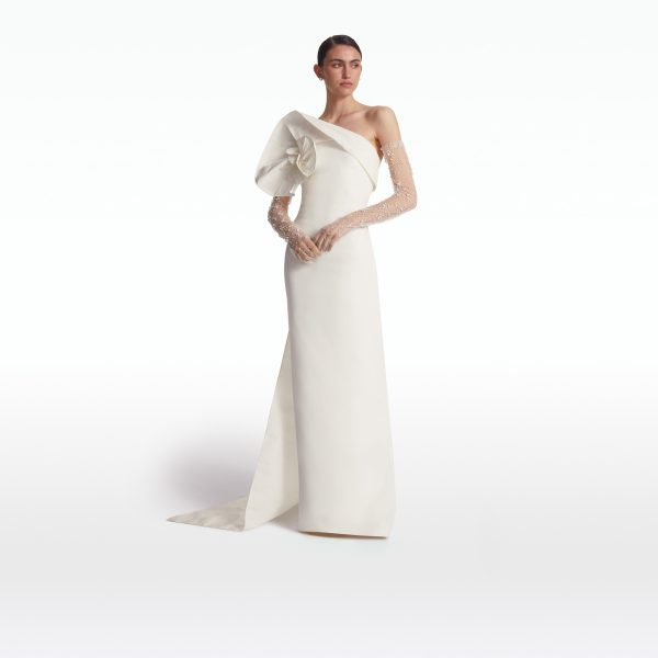 Briannie Ivory Long Dress - Image 7