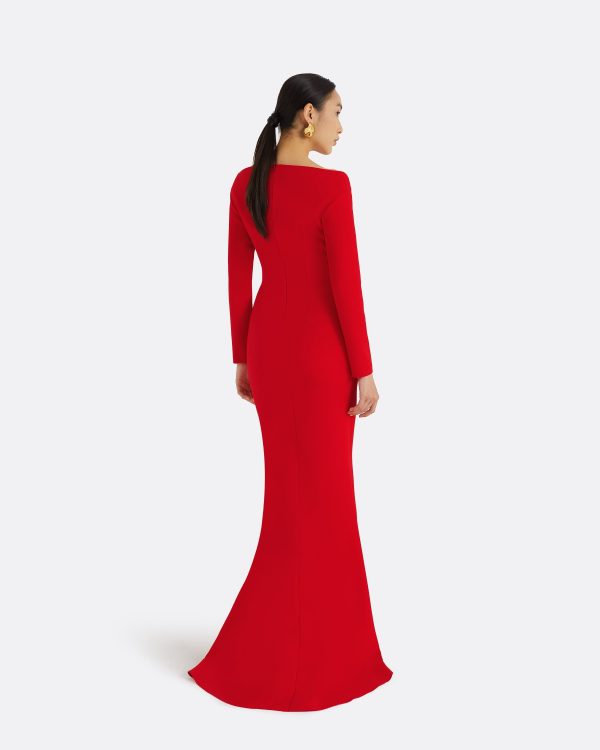 Wilson Cherry Red Long Dress - Image 2