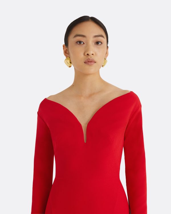 Wilson Cherry Red Long Dress - Image 3