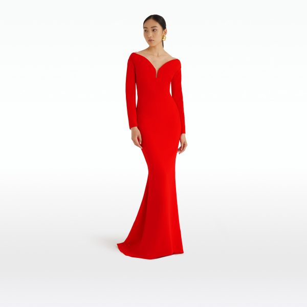 Wilson Cherry Red Long Dress - Image 6