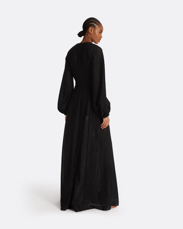 Jacquis Black Long Dress - Image 2