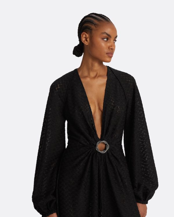 Jacquis Black Long Dress - Image 3