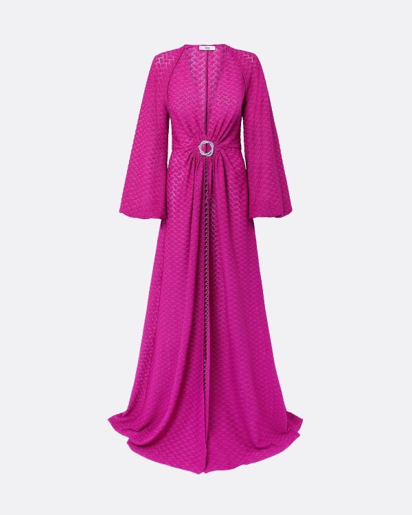 Jacquis Magenta Long Dress - Image 5