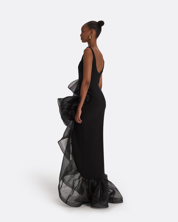 Derry Black Long Dress - Image 2