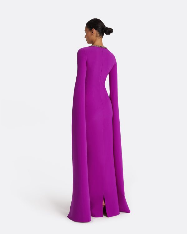 Talina Magenta Long Dress - Image 2