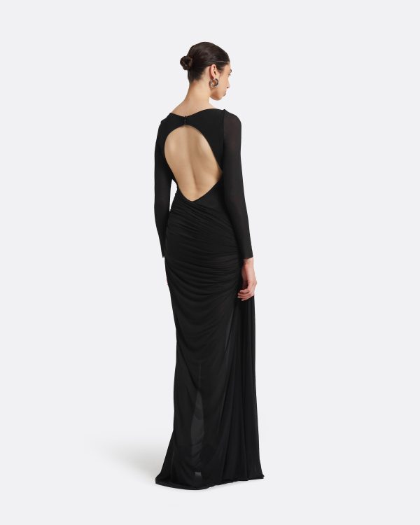 Tanla Black Long Dress - Image 2