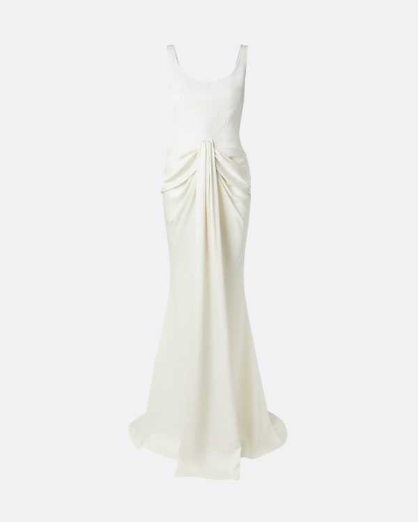 Marlena Ivory Long Dress - Image 5