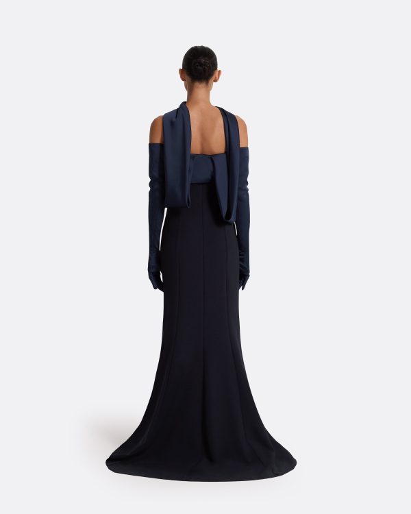 Roshana Midnight Navy Long Dress - Image 2