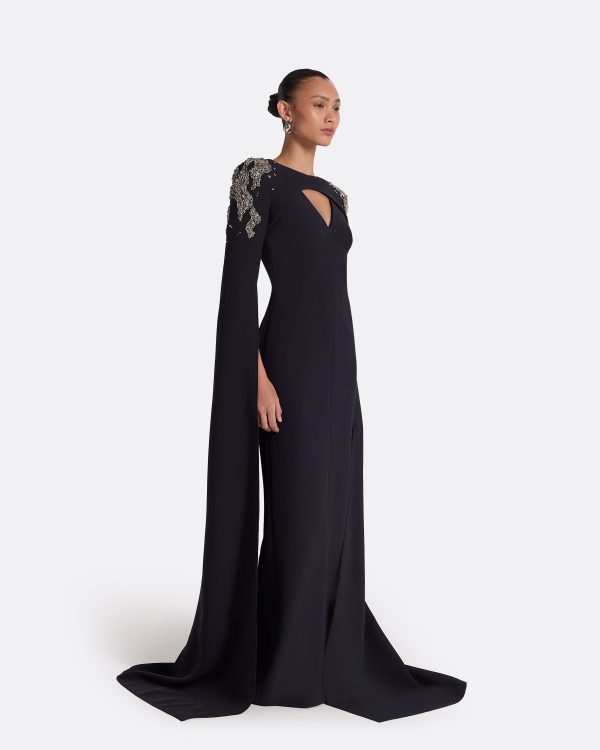 Sarita Midnight Navy Long Dress - Image 4