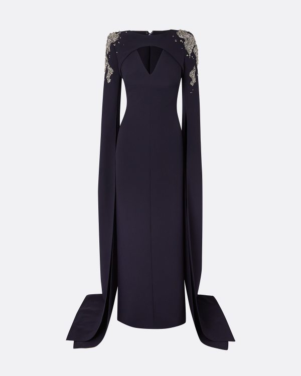 Sarita Midnight Navy Long Dress - Image 5