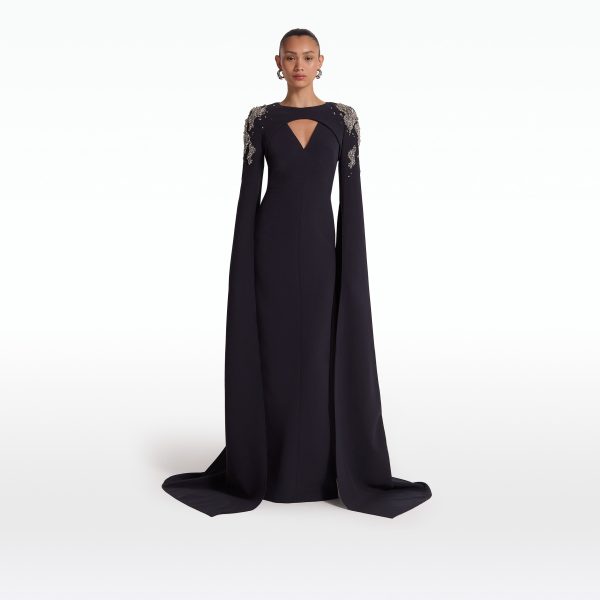 Sarita Midnight Navy Long Dress - Image 6