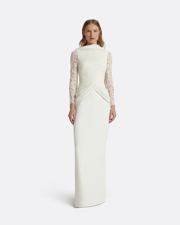 Serryna Ivory Long Dress