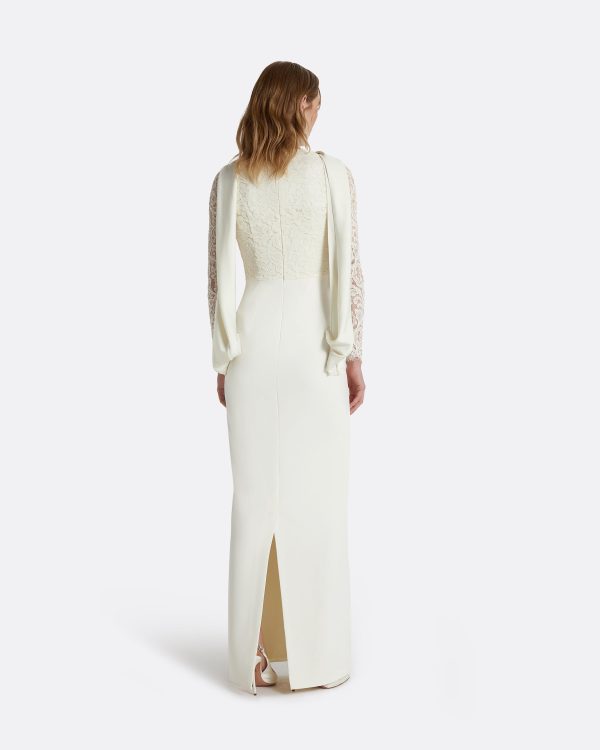 Serryna Ivory Long Dress - Image 2