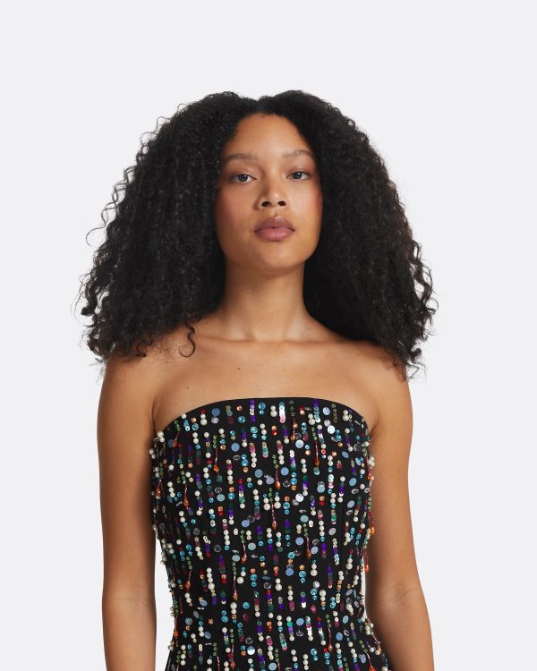 Sofie Black Long Dress - Image 3