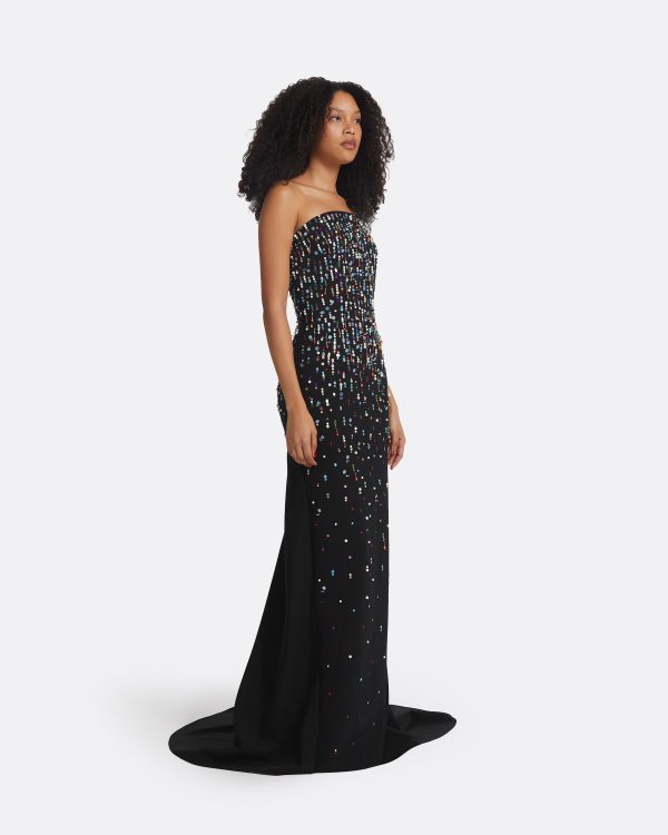 Sofie Black Long Dress - Image 4