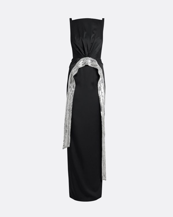 Bodrum Black Long Dress - Image 5
