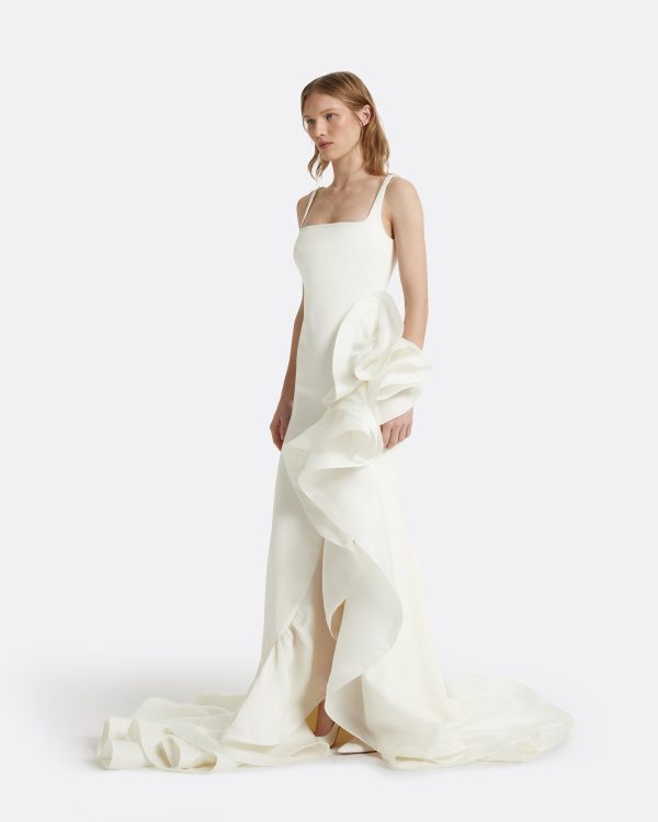 Yana Ivory Long Dress - Image 4