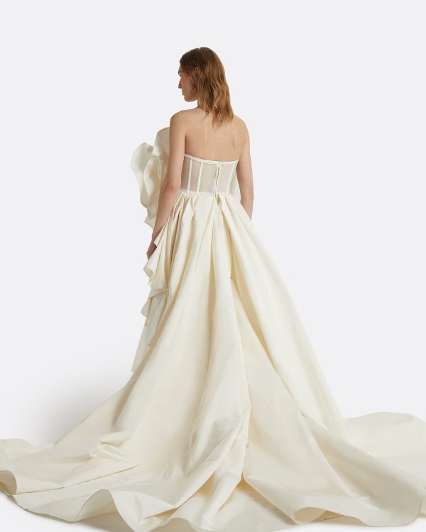 Elsie Ivory Long Dress - Image 2