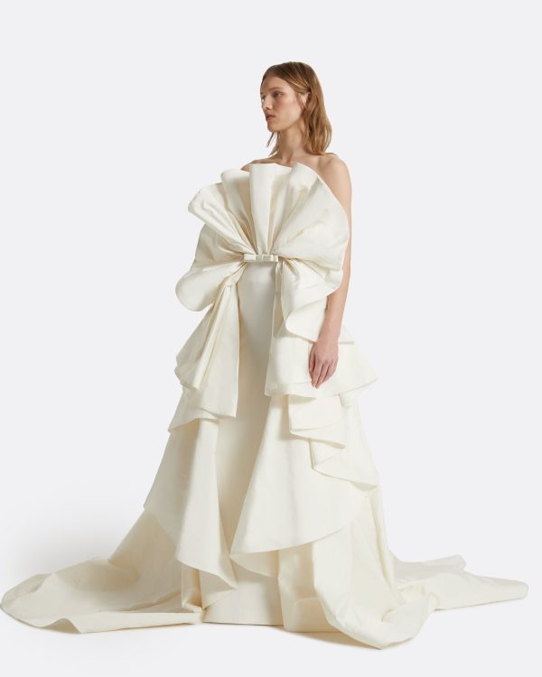Elsie Ivory Long Dress - Image 4