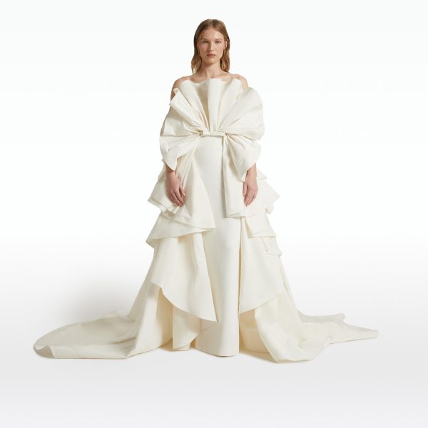 Elsie Ivory Long Dress - Image 6