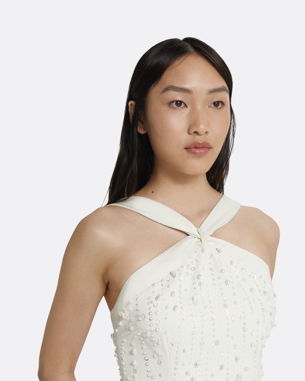Elspeth Ivory Long Dress - Image 3