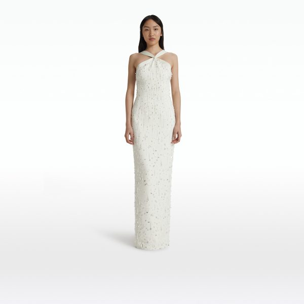 Elspeth Ivory Long Dress - Image 6