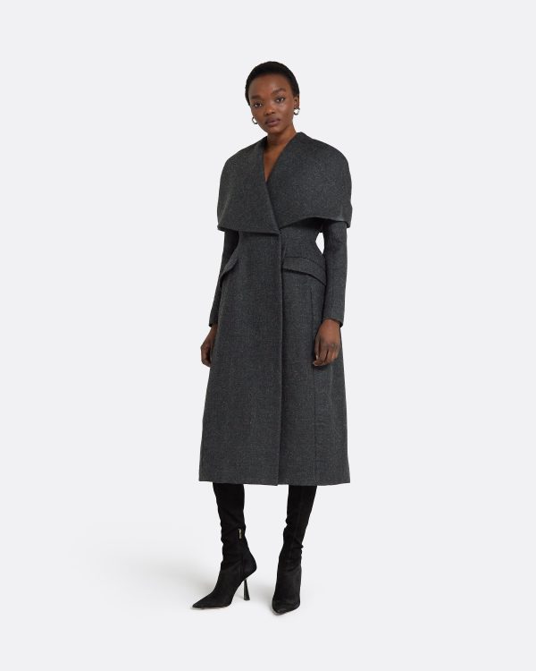 Hannah Speckled Grey Coat - Image 6